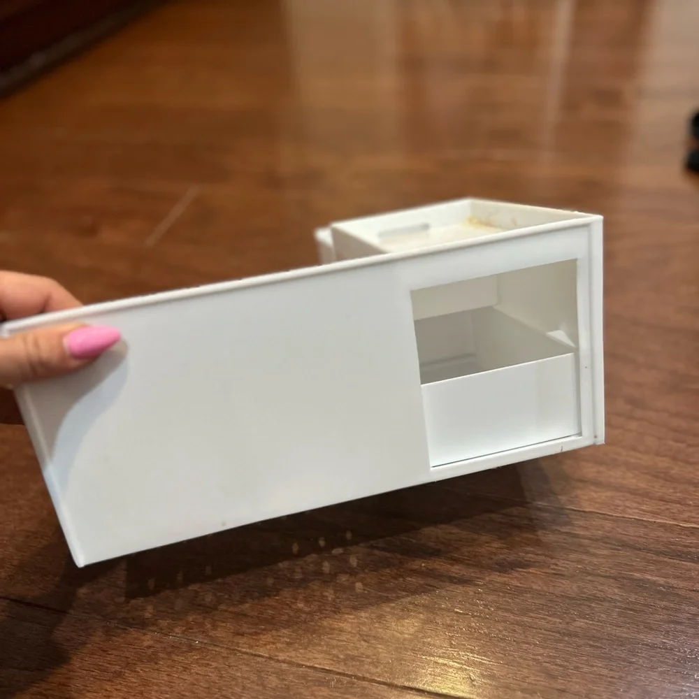 Cosmetic Display Case Makeup Toiletry Countertop Organizer W/ 2 Drawers